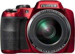 Fujifilm FinePix S8500 frontal roja