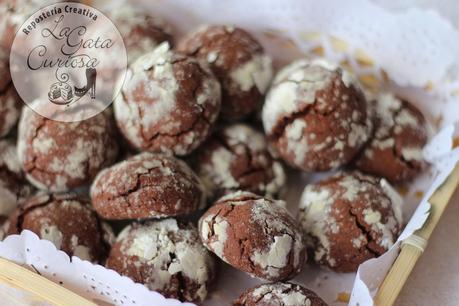 GALLETAS CRAQUELADAS DE CASTAÑAS Y CHOCOLATE