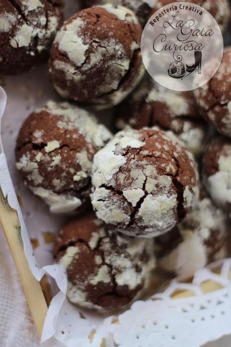 GALLETAS CRAQUELADAS DE CASTAÑAS Y CHOCOLATE