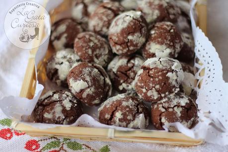 GALLETAS CRAQUELADAS DE CASTAÑAS Y CHOCOLATE