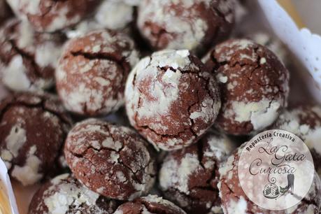 GALLETAS CRAQUELADAS DE CASTAÑAS Y CHOCOLATE