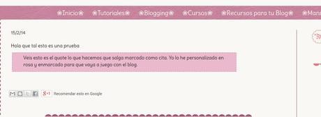 Personaliza la Cita / Quote de tus Entradas. Personaliza la Cita / Quote de tus Entradas.