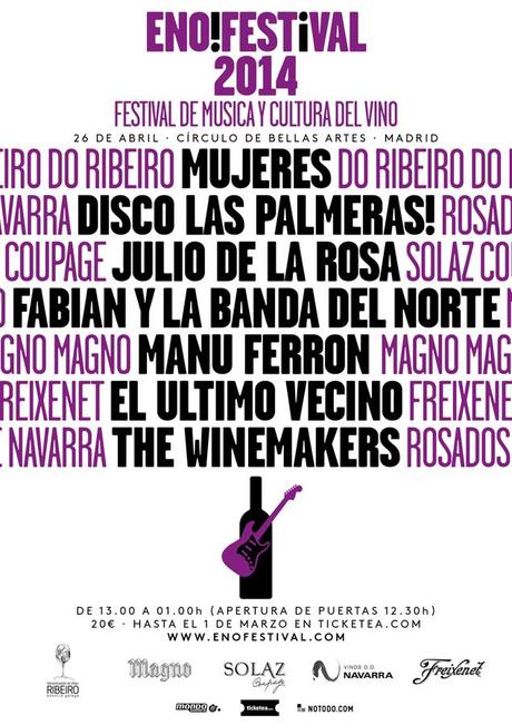 EnoFestival 2014: Julio de la Rosa, Mujeres, Manu Ferrón, Disco Las Palmeras!...