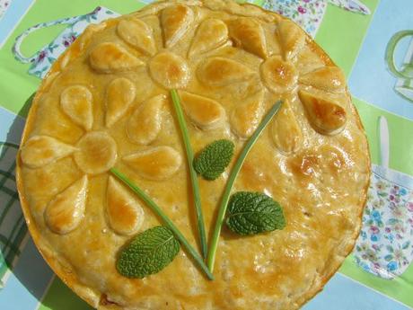 Pastel de macarrones a la carbonara