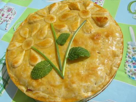 Pastel de macarrones a la carbonara