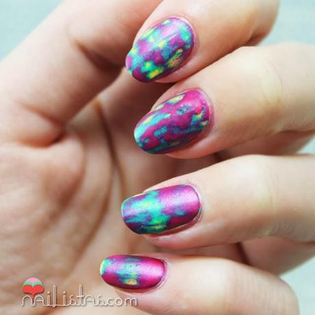 Uñas decoradas paso a paso | Tie Dye Nail Art