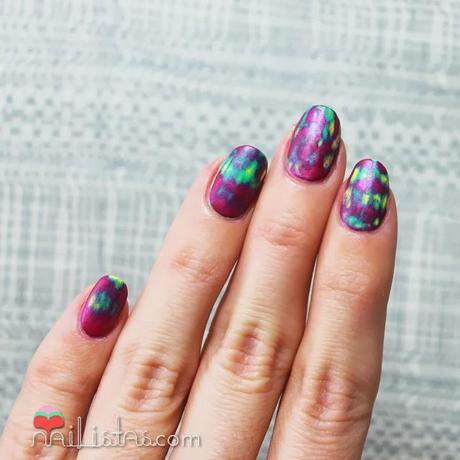 Uñas decoradas paso a paso | Tie Dye Nail Art