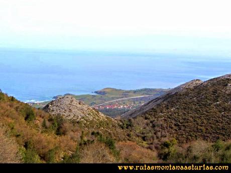 Ruta Montaña al Pienzu: Vista del mar cantábrico