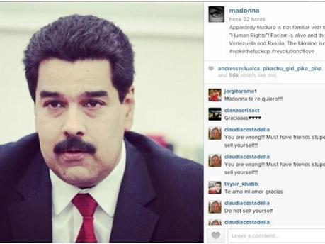 Maduro arremete contra artistas y famosos