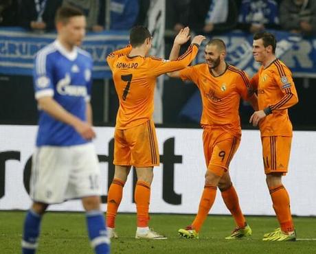 Benzema, Bale y Cristiano Ronaldo