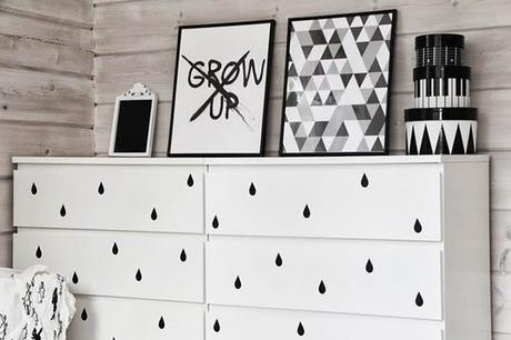 Dale vida a una cómoda Malm de Ikea con vinilo