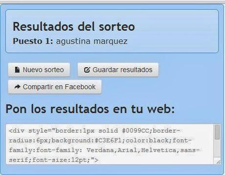 Y la ganadora del sorteo by Lea Toscano es...
