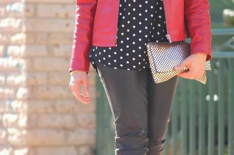 Black and Red + Polka Dots