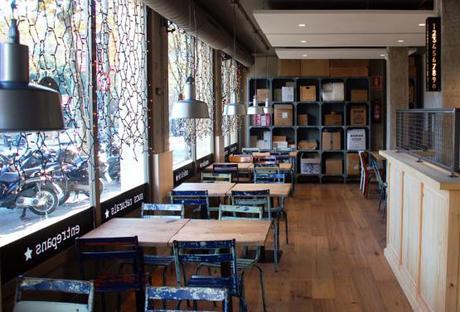 SandwiChez interiores de restaurantes interiores de cafeterías nórdicas decoración restaurantes decoración industrial decoración en barcelona vintage decoración de viajes café cafetería SandwiChez blog decoración interiores nordica