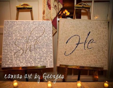 My Wedding Inspiration: cuadros dedicados entre los novios