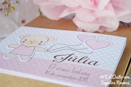 recordatorio bautizo personalizado osito infantil