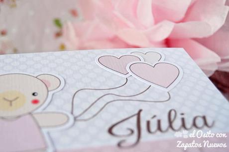 recordatorio bautizo personalizado osito infantil