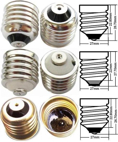 Casquillos E27 Tipos de casquillos en iluminación. Iluminación led