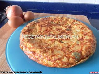 TORTILLA DE PATATA Y CALABACÍN