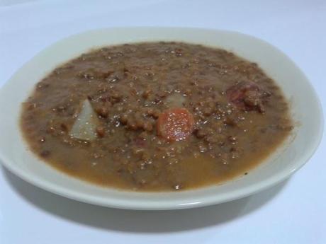 Lentejas caseras con chorizo Lentejas caseras con chorizo