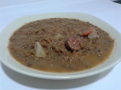 Lentejas caseras con chorizo Lentejas caseras con chorizo
