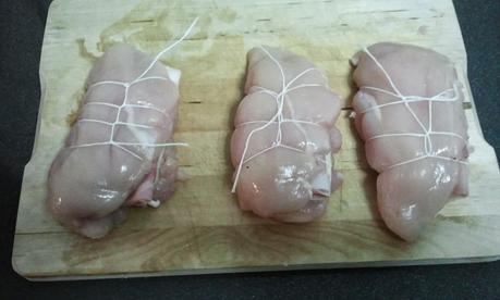 Pechugas de pollo rellenas (Jamón cocido y queso)