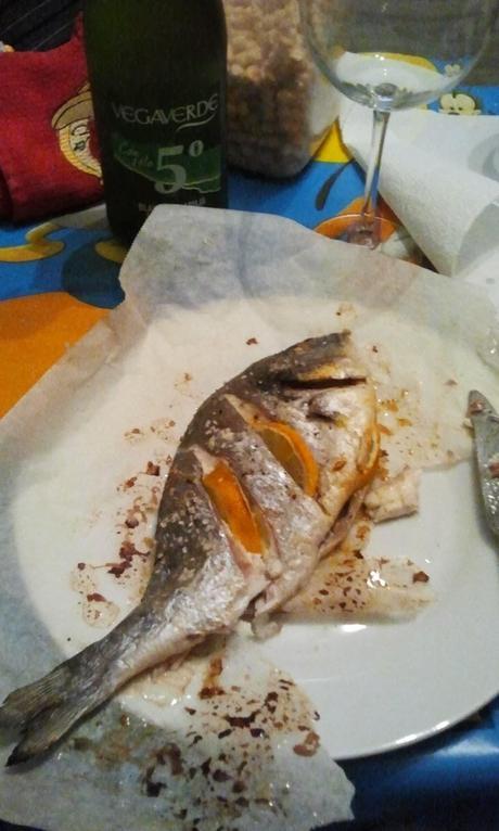 Dorada al horno con limón