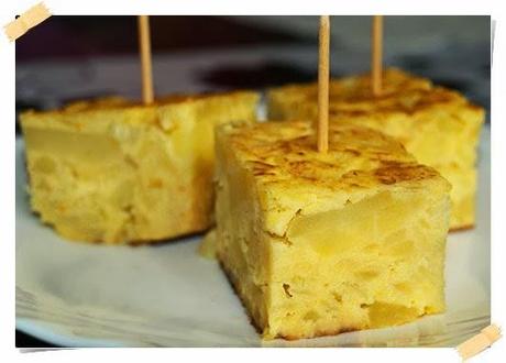 Tortilla de patatas con nata