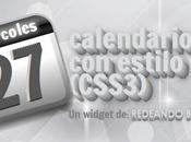 Calendarios estilo para blog