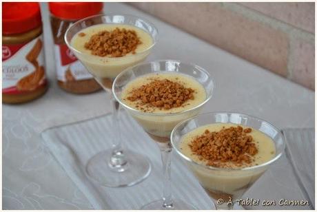 Natillas a la Vainilla con Speculoos dos Texturas