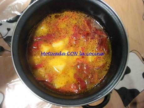 Patatas con pimientos