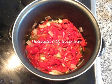 Patatas con pimientos