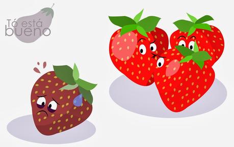 Tartaleta de fresas y leche