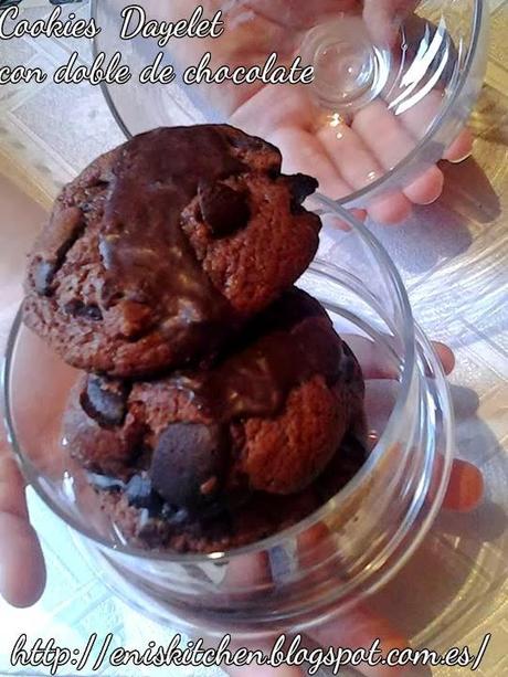 Cookies con doble de chocolate al ron ! - Chocolate  Dayelet cookies!