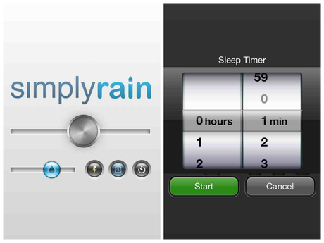 Apps de relajación: Simplyrain