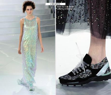 trend report barbara crespo sneakers trends fashion blogger outfits designers chanel karl lagerfeld haute couture 2014 collections