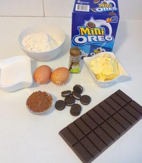 Brownie de chocolate y oreo