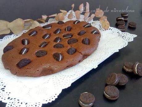 Brownie de chocolate y oreo