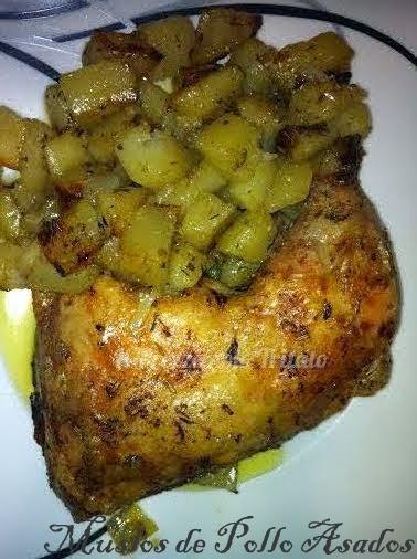 Muslos de Pollo Asados