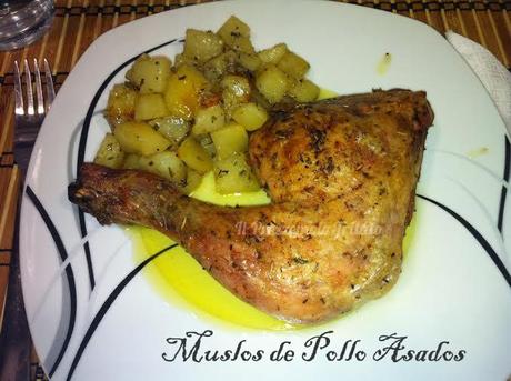 Muslos de Pollo Asados