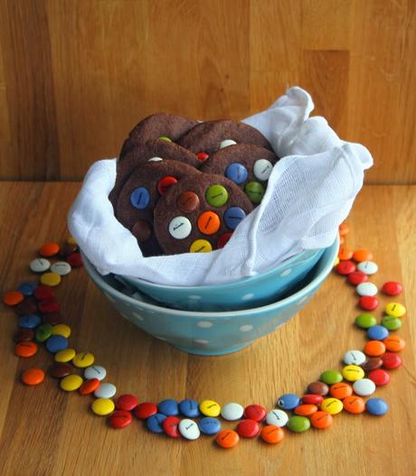 Cookies de chocolate y lacasitos