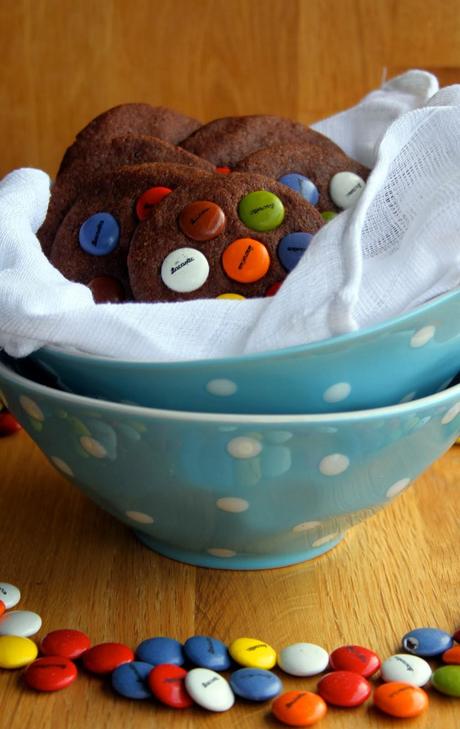Cookies de chocolate y lacasitos