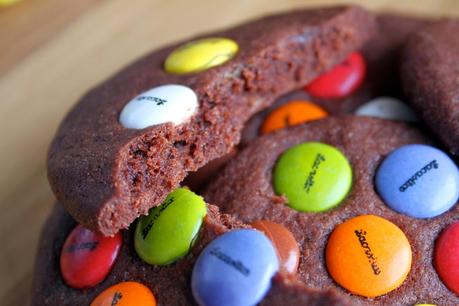 Cookies de chocolate y lacasitos