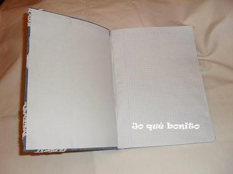 Cuaderno forrado con tela vaquera