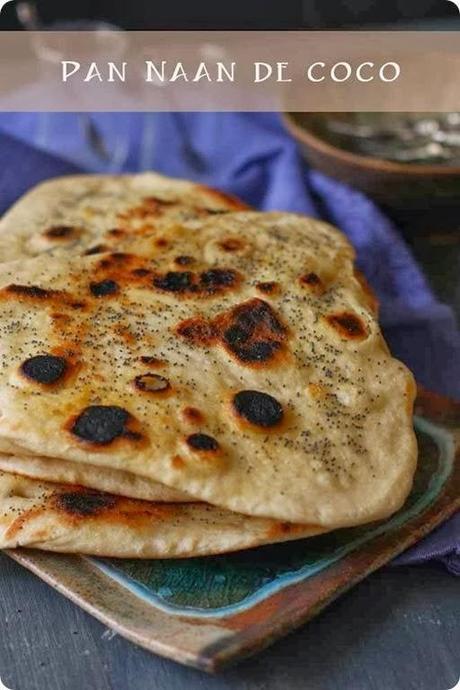 Pan naan de coco.