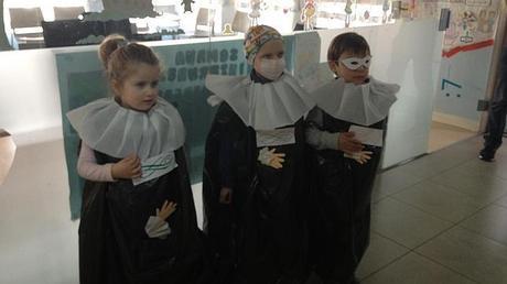 Los niños del hospital de Toledo, celebran un carnaval “Grequiano”