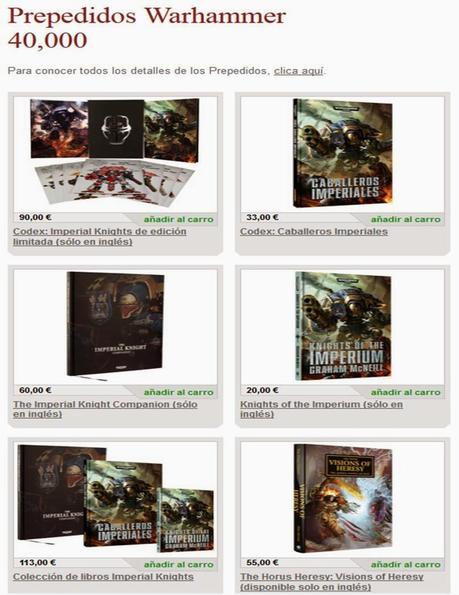 Últimos prepedidos de Games Workshop de febrero