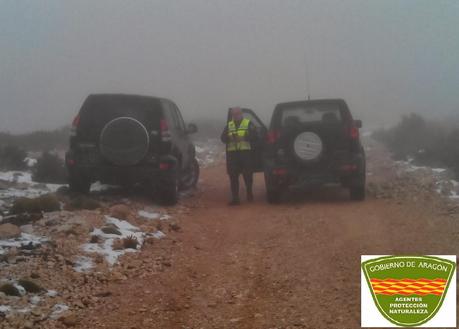 APNs del Gobierno de Aragón paralizan una batida de caza en el Parque Natural de la Sierra y los Cañones de Guara