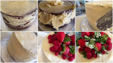 Red Velvet Cake con Frutas Rojas.