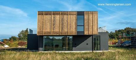 Casa prefabricada danesa adaptable concepto flexible
